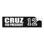 CRUZ 2012 BUMPER STICKERS