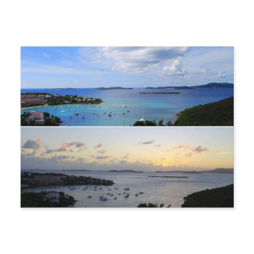 Cruz Bay Collage, St. John, U.S.V.I. Postcard postcard