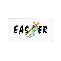 Cruz de Pascua Jesús Etiqueta De Dirección