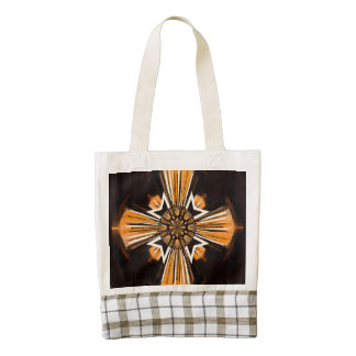 Cruz del arte de Digitaces Bolsa Tote Zazzle HEART