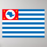 Cruzeiro Saopaulo Brasil, Brazil flag Print