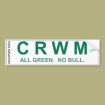 CRWM Bumper sticker bumper stickers