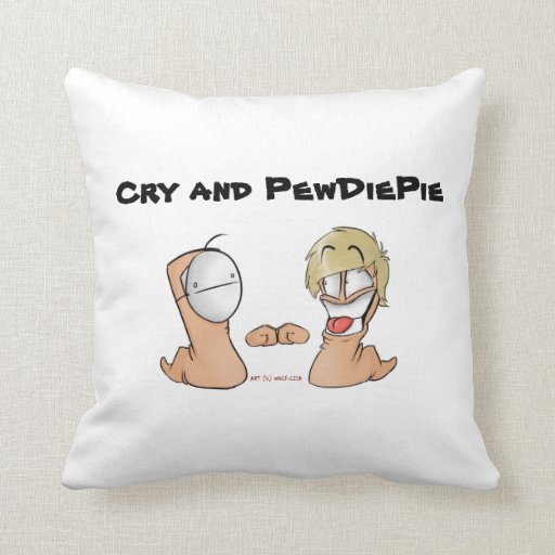 Cry And PewdiePie Pillow Zazzle