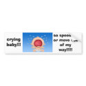 crying-baby bumper stickers by cooshybear crying-baby bumper stickers