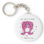 Crying Bunny Keychain