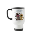 Crying dog and cat crying shame mugs