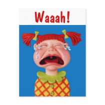 Crying Girl postcards by AmyVangsgard Crying Girl postcards