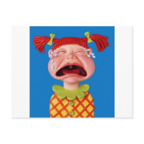 Crying Girl postcards