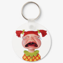 Crying GirlW keychains
