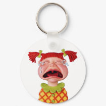 Crying GirlW keychains