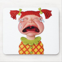 Crying GirlW Mouse Pads