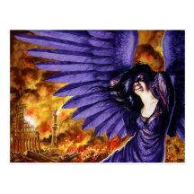Crying Gothic Angel Postcards