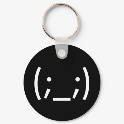 Crying (Japanese Smiley) Keychain by marquita575