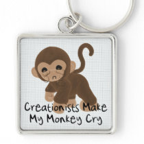 Crying Monkey Keychain