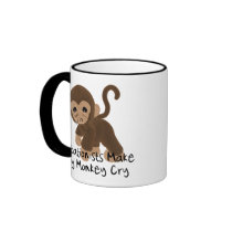 Crying Monkey mugs by godless_heathen Crying Monkey mugs