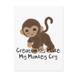 Crying Monkey Post Card