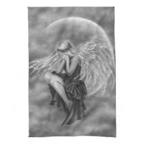 Crying Moon Angel Kitchen Towel kitchen towels