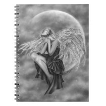 Crying Moon Angel Notebook notebooks