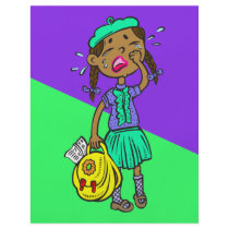 Crying School Girl Flyer Design
