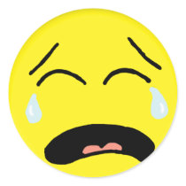 Crying Smiley  Sticker stickers