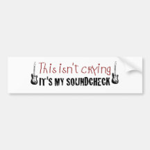Crying sound check bumper sticker