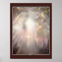 crystal angel Happy holidays Posters
