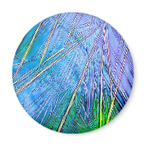 Crystal Art:  Blue Crystal magnets