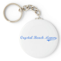 Crystal Beach Manor Maryland Classic Design Keychain