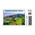 Crystal Beach, Texas Postage Stamp by mikeparrish Crystal Beach, Texas Postage Stamp