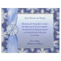 Crystal Blue Snowflake Celebration Flyer Design