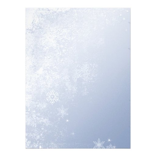 Crystal Blue Winter Frame Wedding Basket Sign Invitation