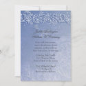 Crystal Blue Winter Wedding Invitation