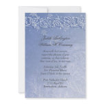 Crystal Blue Winter Wedding Invitation