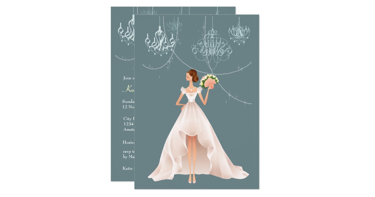 Crystal Bridal Shower Invitation Zazzle