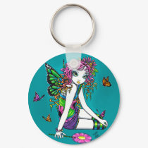 Crystal Candy Rainbow Fairy Keychain