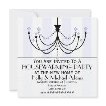 Crystal Chandelier Housewarming Party Invitation
