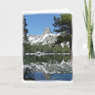 Crystal Crag Reflections Thank You Card card