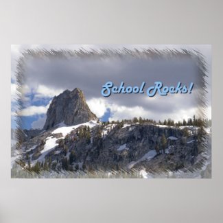 Crystal Crag School Rocks! Poster print