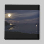 Crystal Crescent Beach Moonlight magnets
