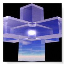 Crystal Cross Poster posters