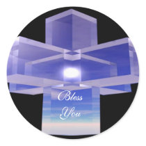 Crystal Cross Sticker