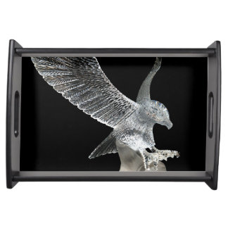 Crystal Eagle Serving Tray