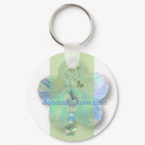 crystal flower keychain