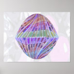 CRYSTAL Gem : Holy Purple gravitation Print