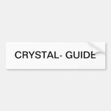 CRYSTAL-GUIDE BUMPER STICKERS