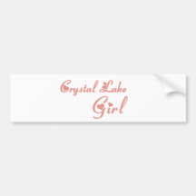 Crystal Lake Girl tee shirts Bumper Sticker