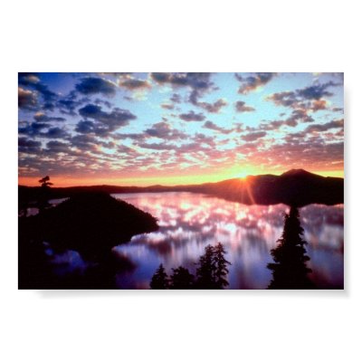 Crystal Lake National Park, Oregon Print by naturetees