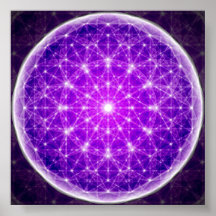 Crystal Mandala Poster