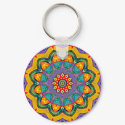 "Crystal Mandala Quilt" keychains