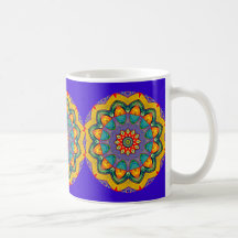 "Crystal Mandala Quilt" Mug